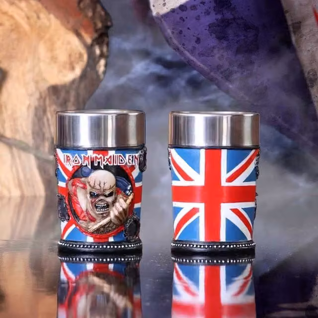 Nemesis Now Multicolour Red Iron Maiden Shot Glass, Height: 7 cm