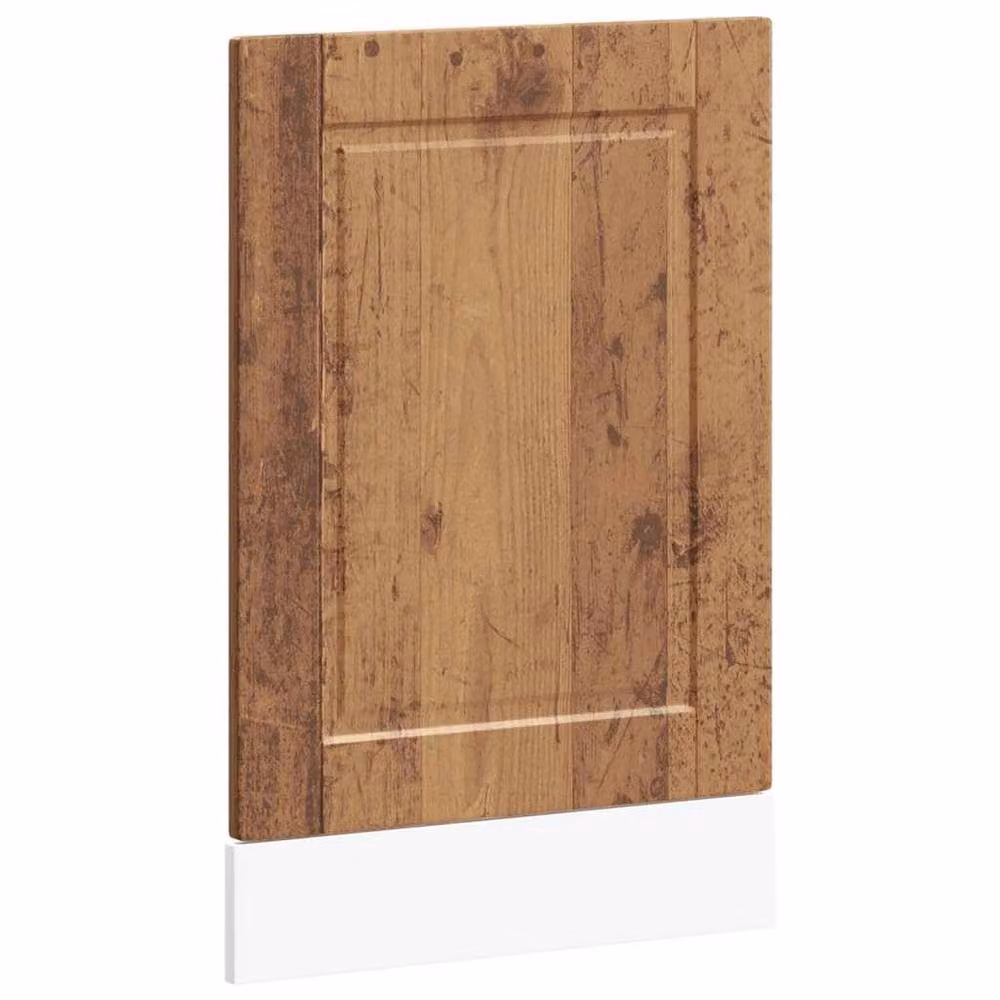 Berkfield Home Dishwasher Panel Porto Old Wood in Brown, W: 45 cm, H: 67 cm – 2