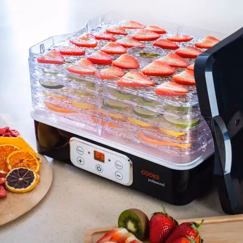 Cooks Professional 5 Tier Food Dehydrator with Timer and Auto Shut-off, Black – 2