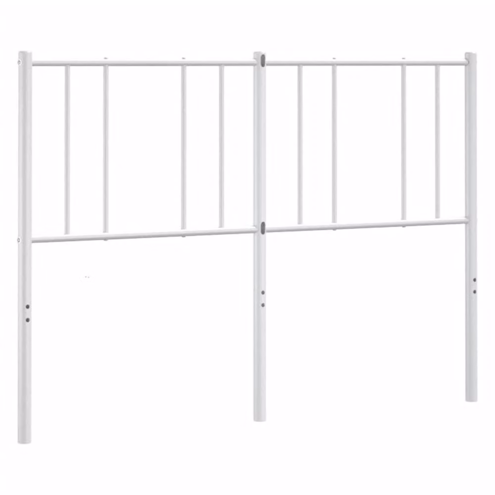 Berkfield Home Minimalist Metal Headboard in White, H 90 cm x W 166 cm – 2