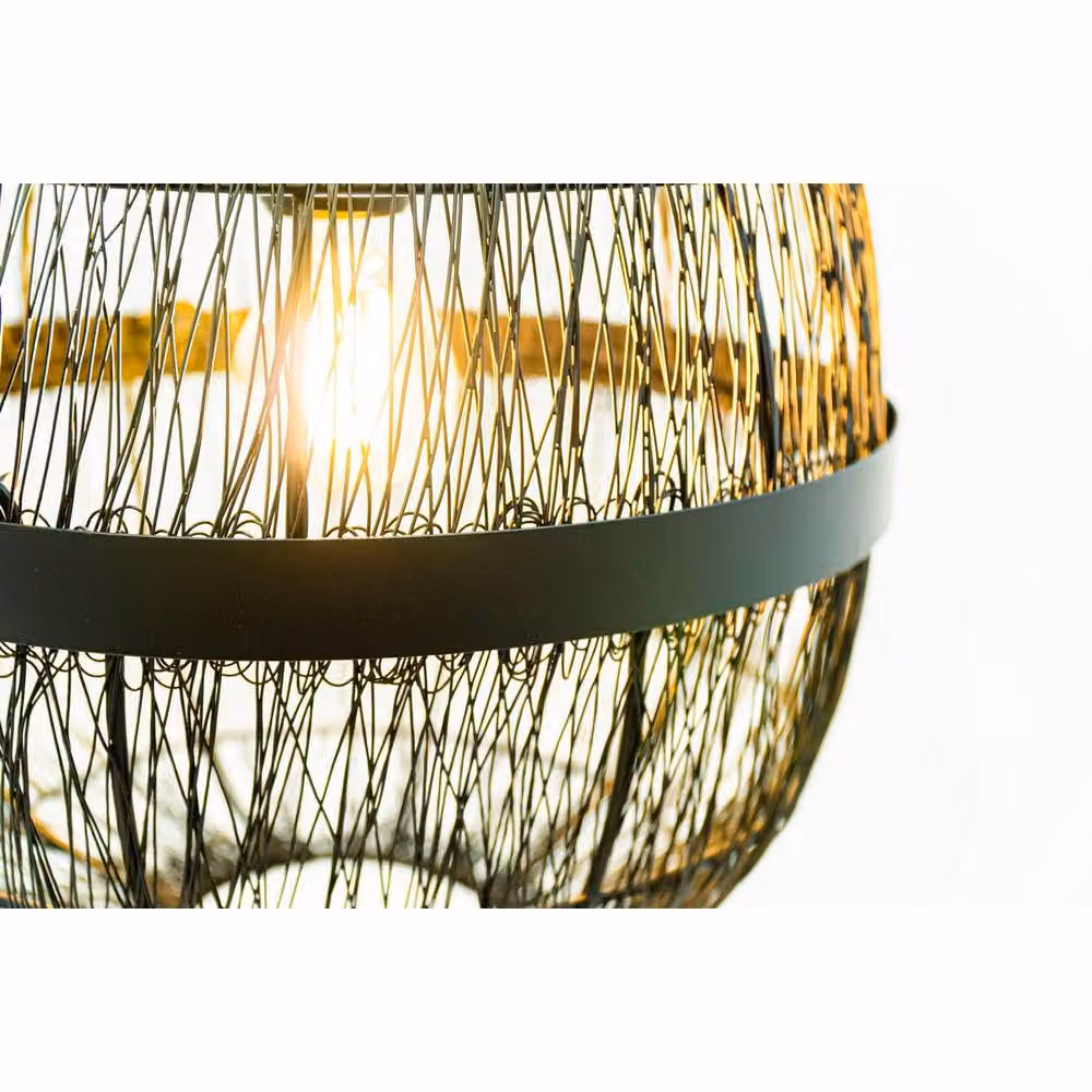 Netlighting Hermi II Spherical Pendant Ceiling Light, Matt Black, Diameter: 40 cm, E27 – 2