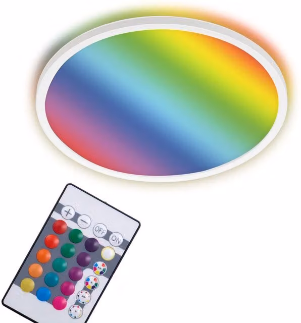Briloner Ultraslim 22W RGBW LED Backlight Panel, White, Dimmable with Remote Control