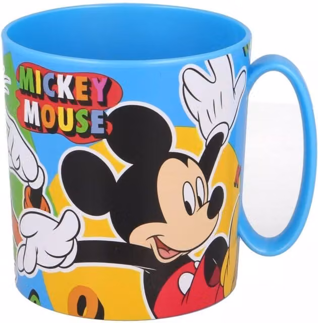 Stor Official Mickey Mouse Summer Licenced Micro Mug, 390 ml, Blue and Multicolour