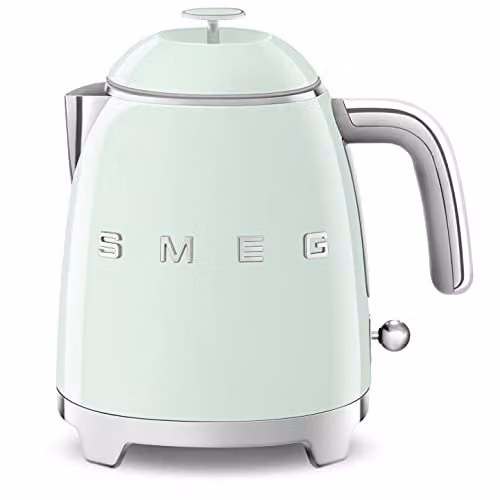 Smeg 50s Style Retro Range Breakfast Set with 0.8l Mini Kettle and 2-Slice Toaster, Pastel Green