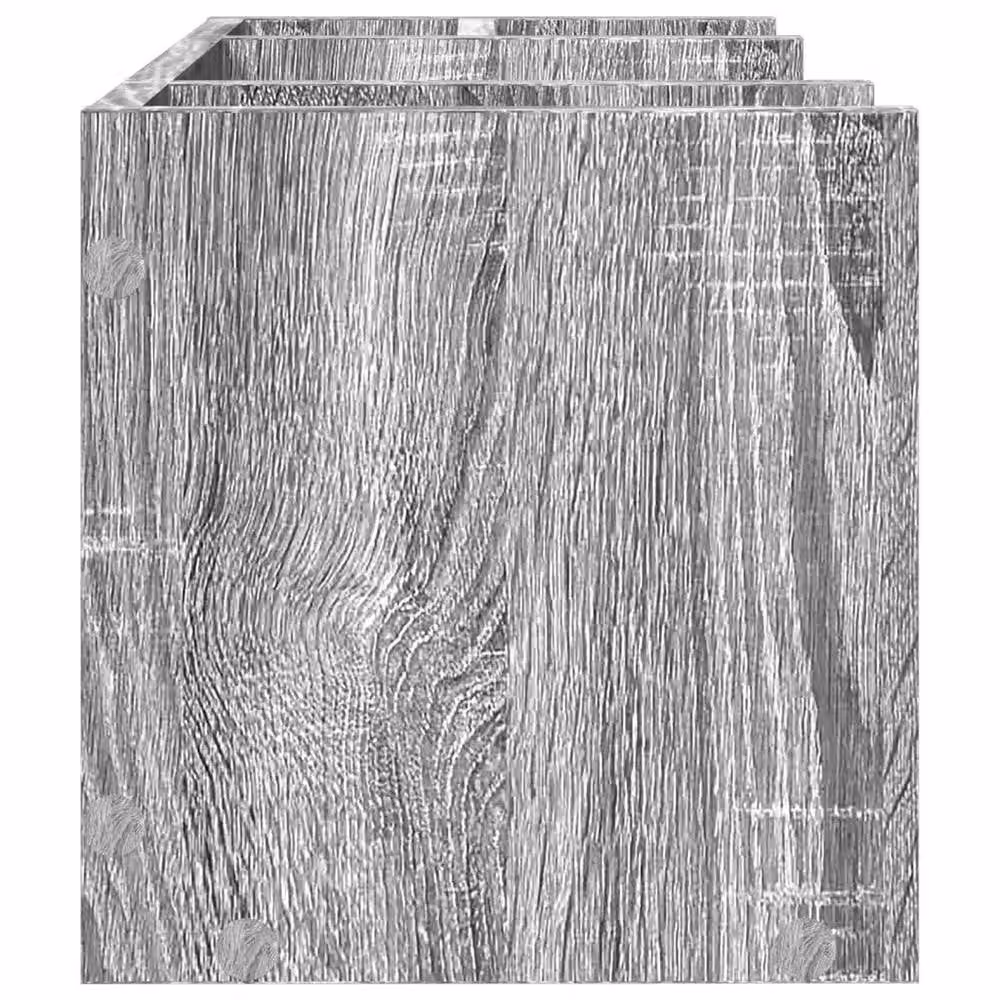 Kelvenix Sonoma Grey Wood Desk Organiser W: 44.5 cm, D: 24 cm, H: 25 cm – 2
