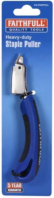 Faithfull Heavy-duty Steel Staple Puller in Multicolour