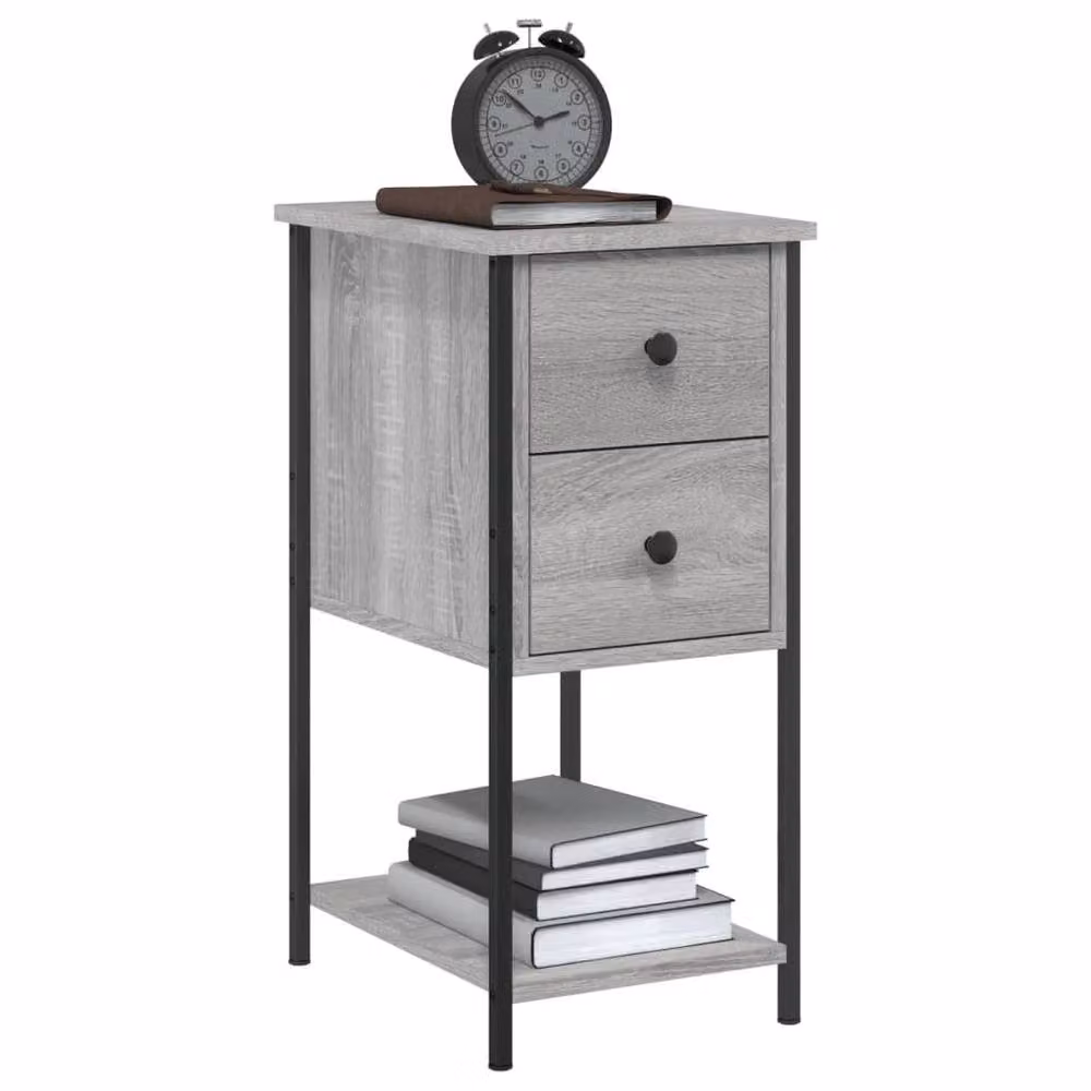 Berkfield Home Grey Sonoma Bedside Cabinet W/D/H: 32 x 42 x 70 cm – 3