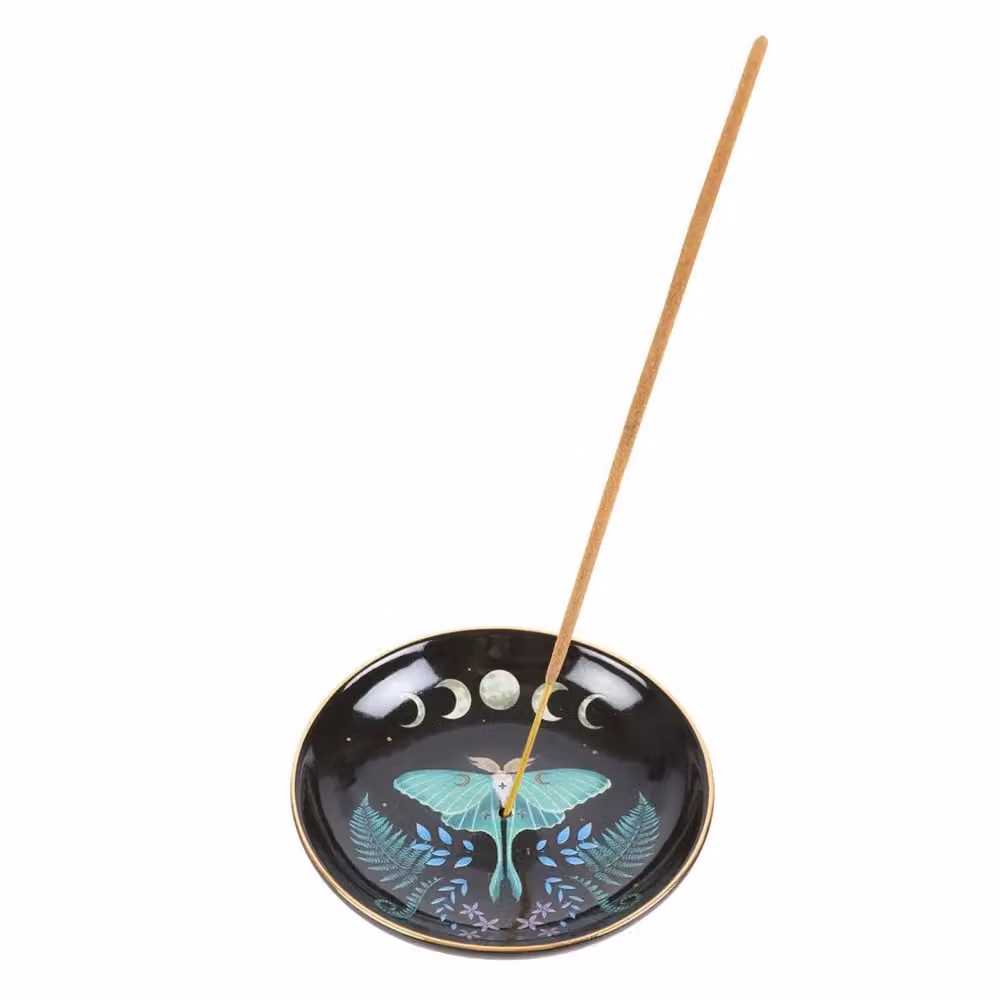 Something Different Ceramic Luna Moth Incense Holder in Black – 3