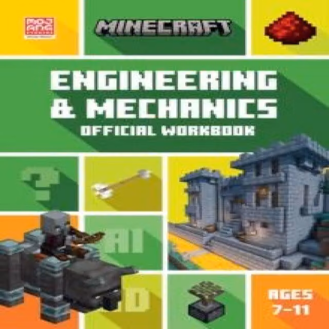 Tom Bolton Minecraft STEM Engineering and Mechanics Paperback Book in Multicolour