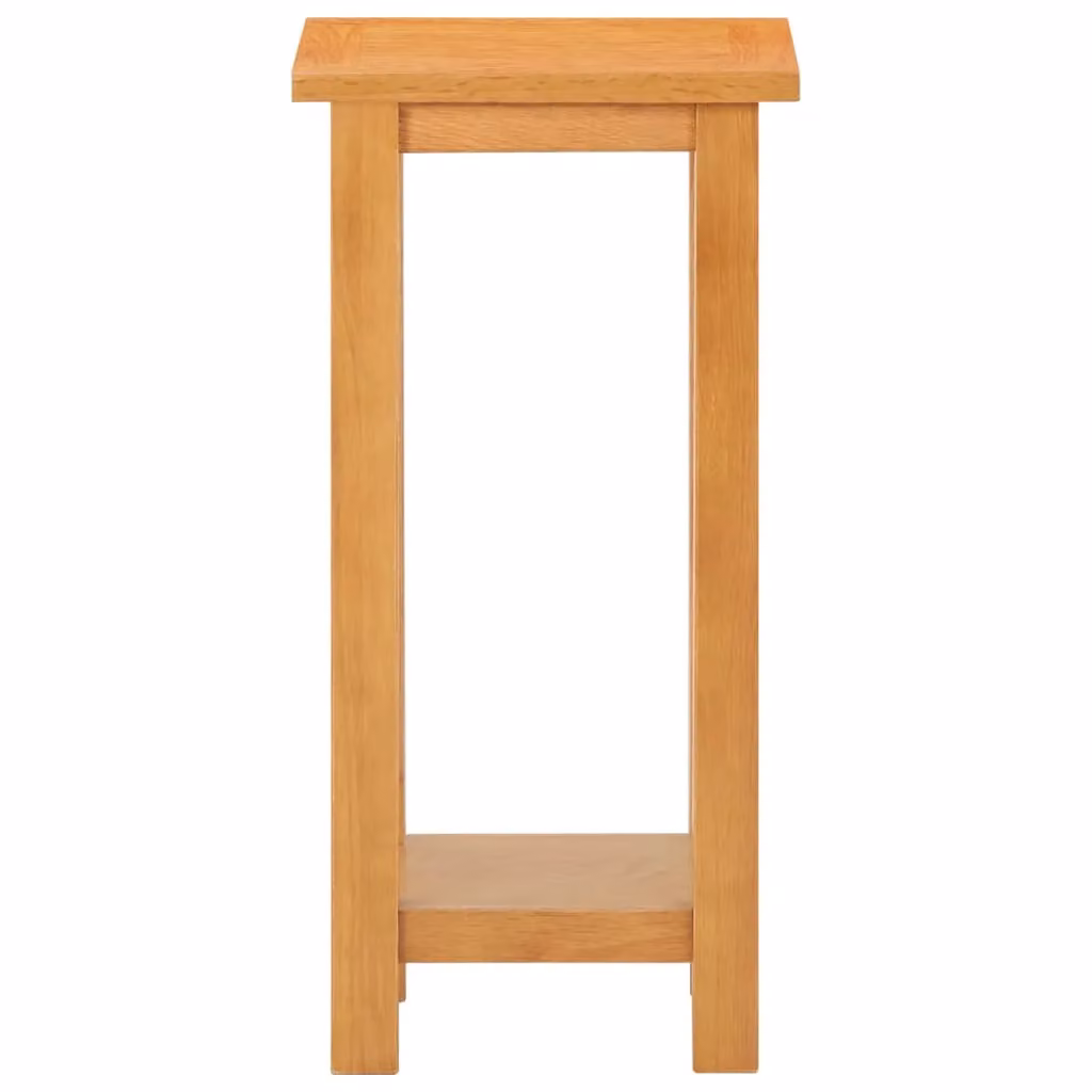 Berkfield Home Solid Oak Wood Side Table in Brown, W/D/H: 27 x 24 x 55 cm – 2