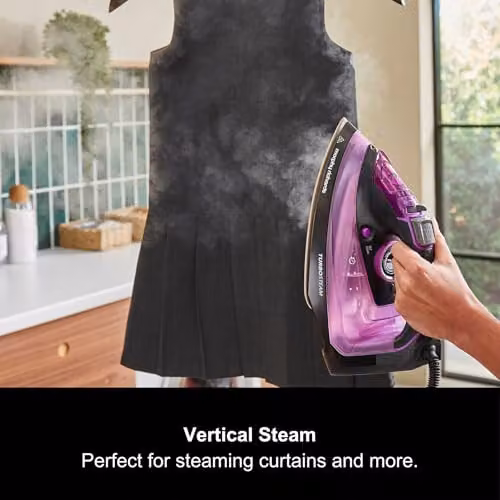 Morphy Richards Turbosteam Steam Iron with Ceramic Soleplate, 2800W, Purple and Black – 5