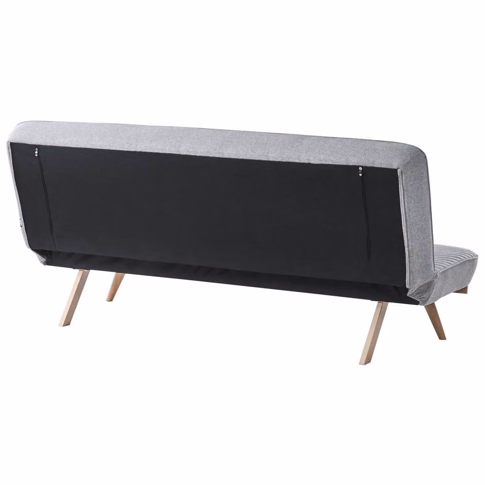 Wyld and Coco Grey Tufted 2-Seater Sofa Bed with Water-Repellent Fabric, W/D/H: 191 x 140 x 84 cm – 3
