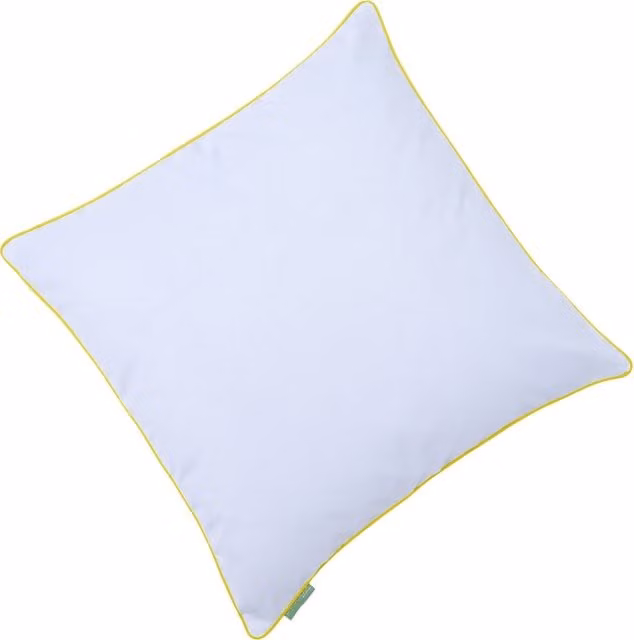 Gardenista Yellow and White Square Garden Scatter Cushion, W/D/H: 45 x 45 x 45 cm