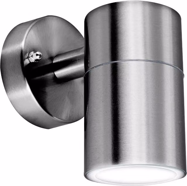 ExtraStar Modern Stainless Steel Outdoor Down Wall Light in Silver, IP44