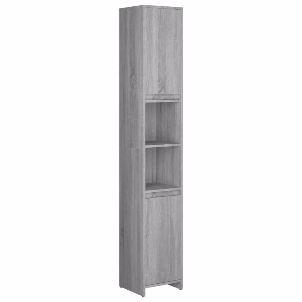 Berkfield Home Grey Sonoma Stylish Bathroom Cabinet W/D/H: 30 x 30 x 183.5 cm – 2