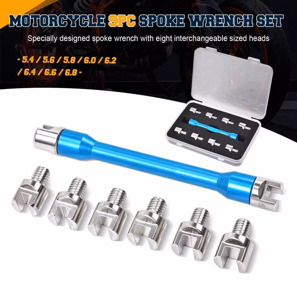 NESTLUNE Adjustable Wheel Spoke Torque Wrench Spanner in Blue – 3