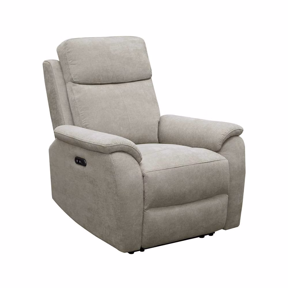 Aspire Richmond Single Seater Power Recliner Armchair in Grey Chenille Fabric – 2