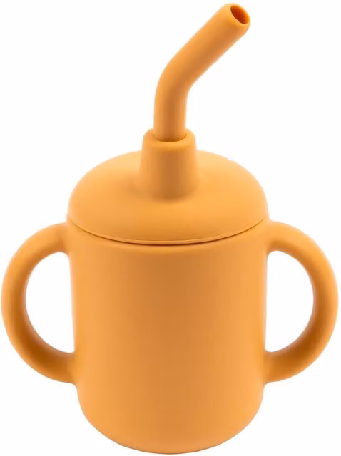 Tiny Dining Silicone Training Cup in Orange, 170ml, BPA Free – 1