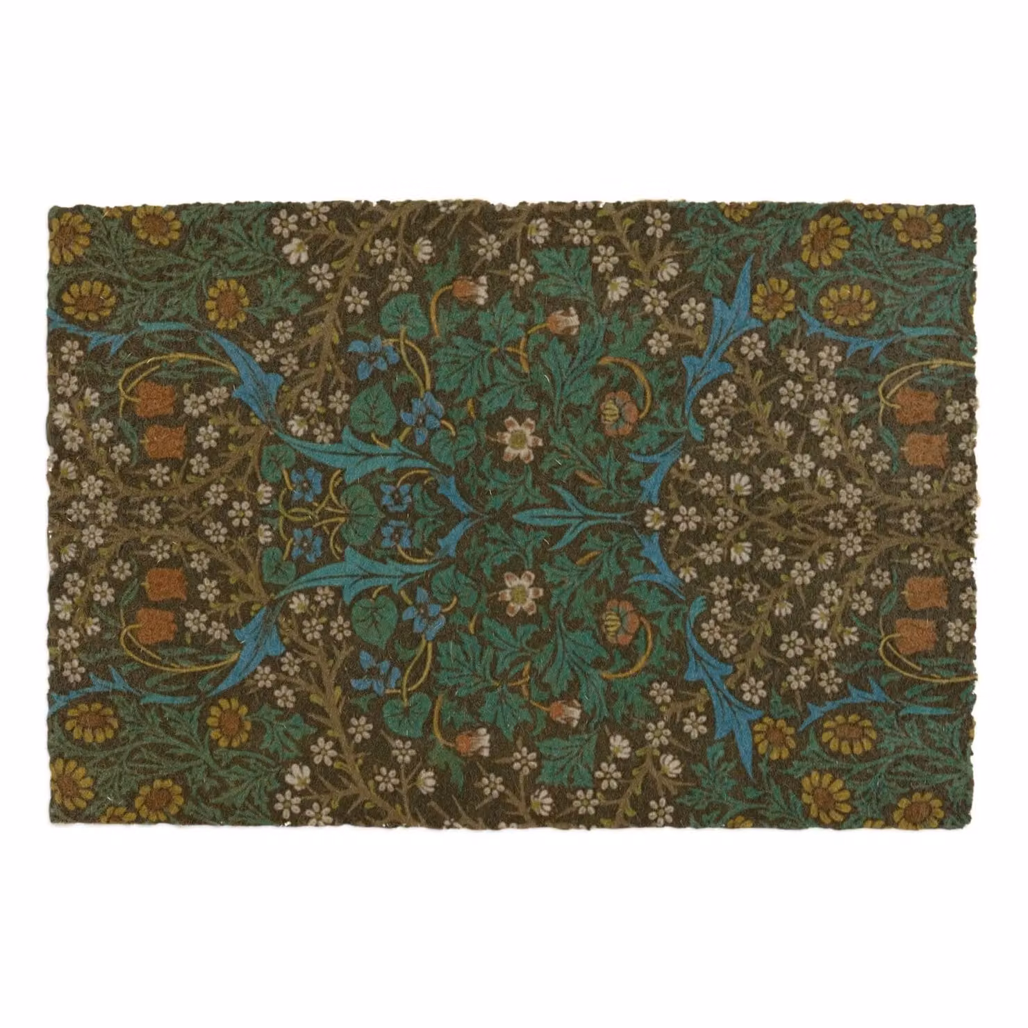 Artsy Mats William Morris Tulips Floral Doormat in Brown and Multicolour, W: 90 cm, D: 60 cm – 2