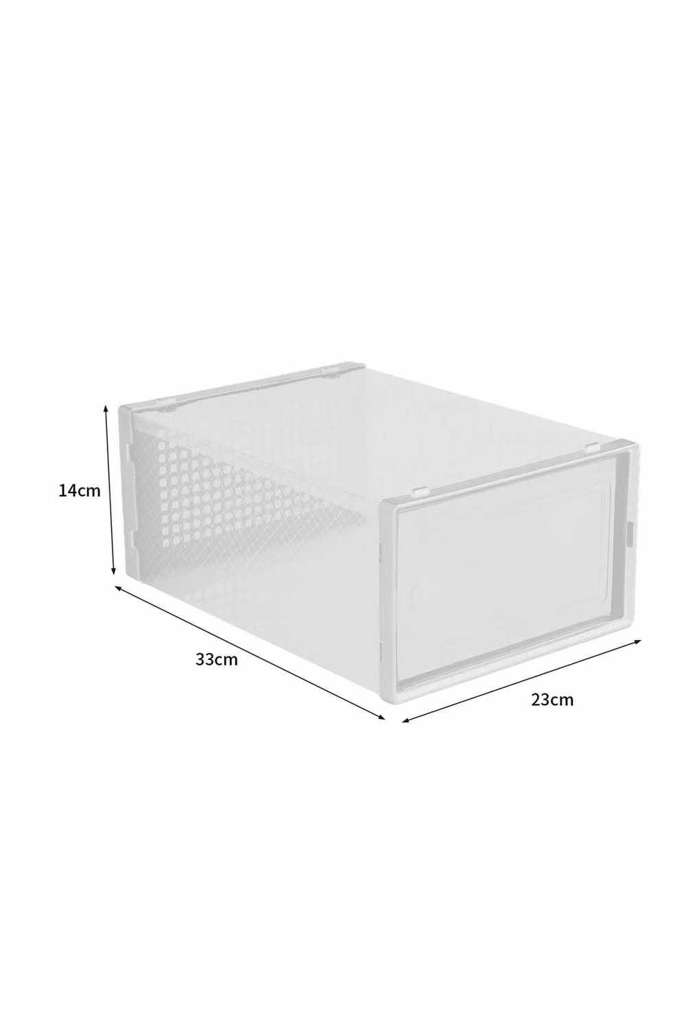 Garden Sanctuary 12-Piece Stackable Shoe Storage Box Organiser in White and Transparent – 2