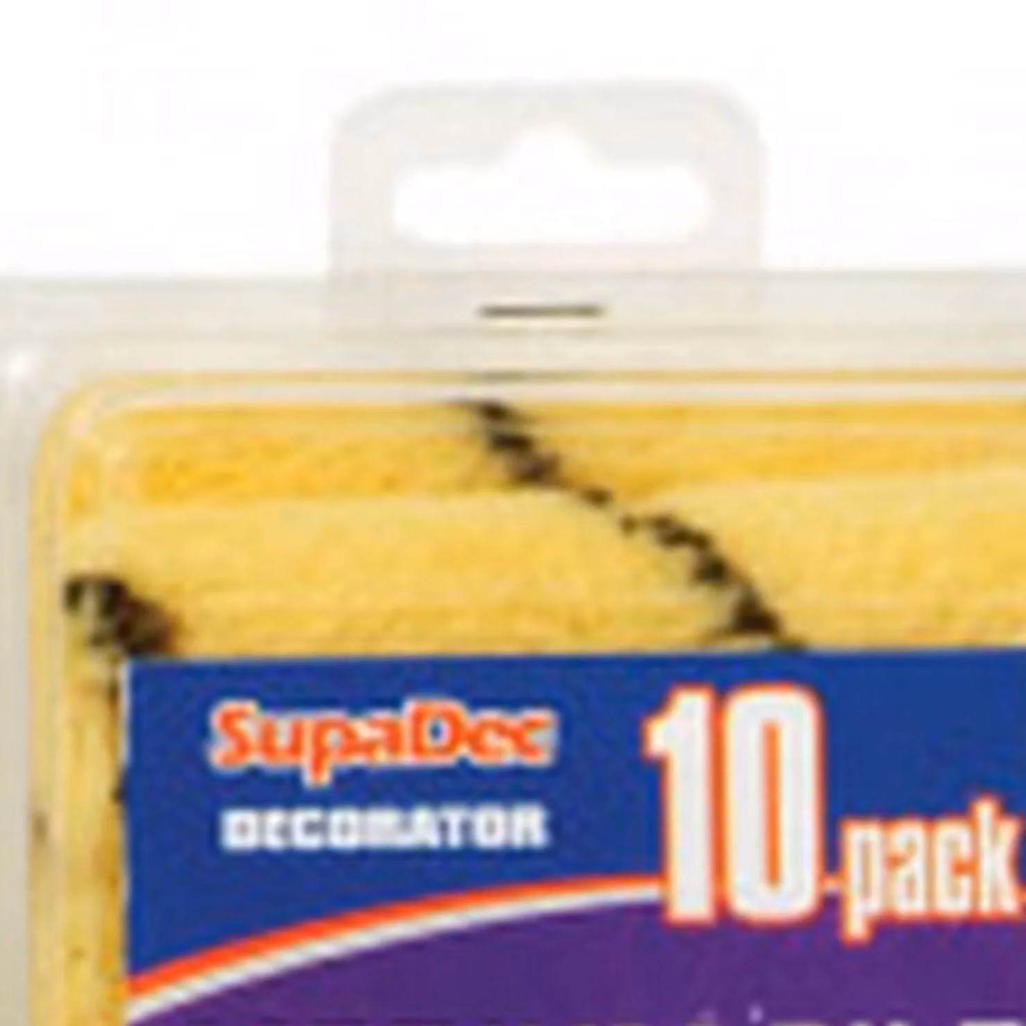 SupaDec Tiger Woven Mini Paint Roller Sleeve, Yellow, Pack of 10 – 2