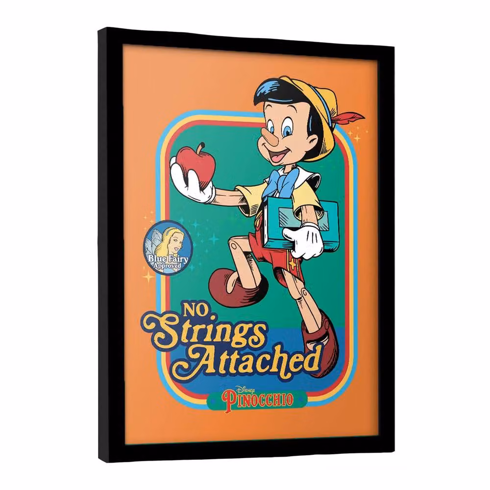 Disney Pinocchio Multicolour Framed Paper Poster – 2