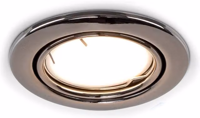 ValueLights 6 Pack of Tiltable Fire Rated Recessed LED Downlights in Chrome with Cool White Bulbs
