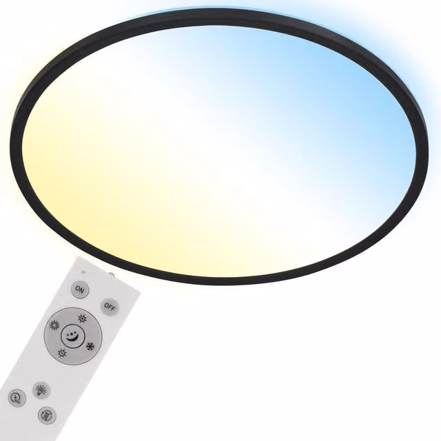 Briloner Ultraslim Black 31W CCT LED Ceiling Panel with Remote Control and Dimming Function