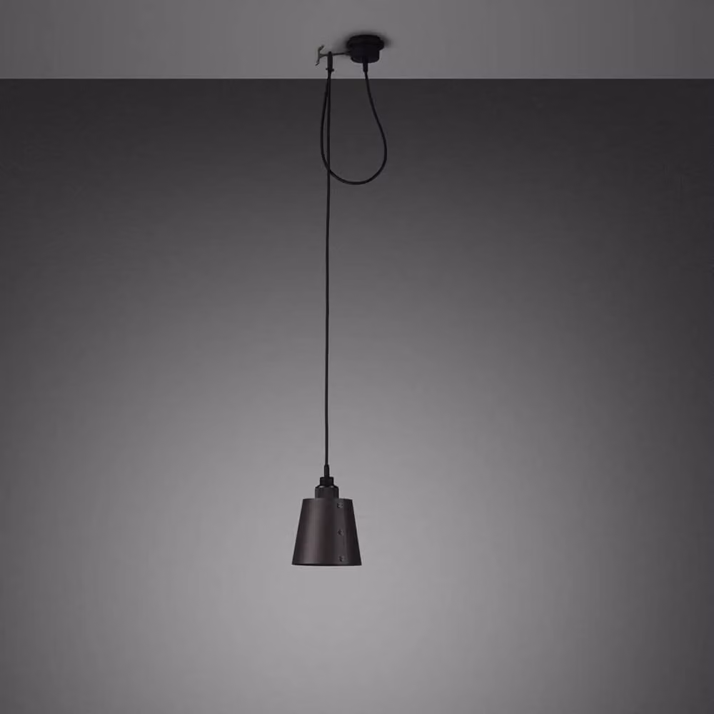 Buster + Punch Hooked 1.0 Suspended Pendant Light in Black and Grey Metal