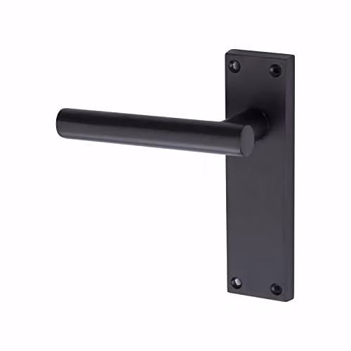 Golden Grace T-Bar Lever Backplate Door Handle Pack in Matt Black – 4