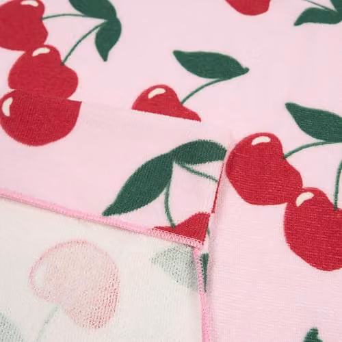 OHS Pink Microfibre Beach Towel and Inflatable Bolster Pillow Set with Storage Bag – 4