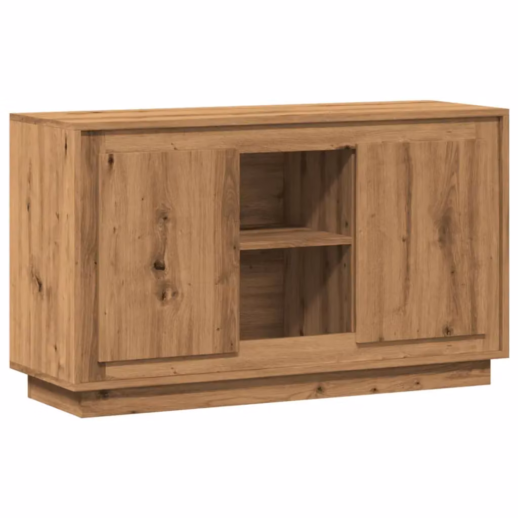 Berkfield Home Artisan Oak Sideboard in Brown, W/D/H: 102 x 35 x 60 cm – 2