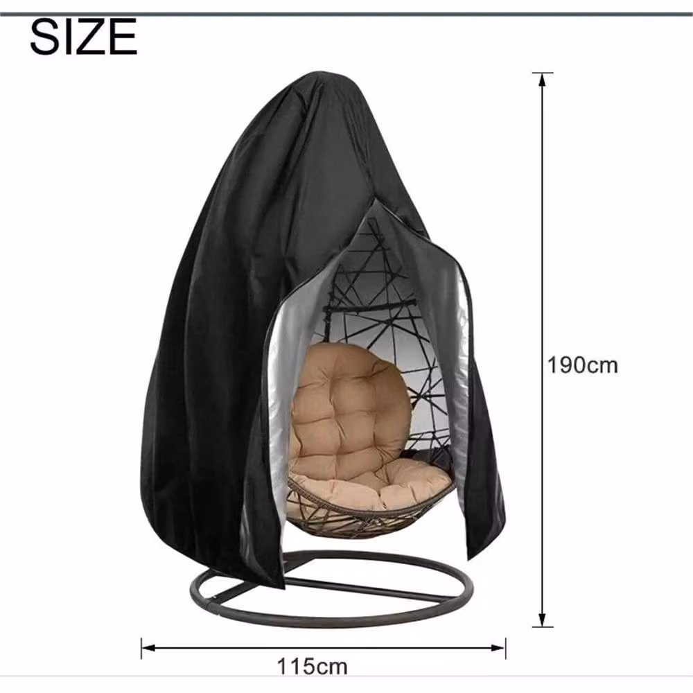 Kelvenix Waterproof Heavy Duty Hanging Egg Chair Cover in Black – 2