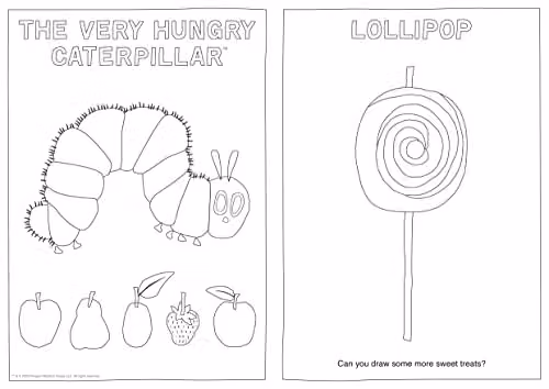 The Very Hungry Caterpillar's Very Big Colouring Book by Eric Carle, Puffin, Multicolour, Paperback – 2
