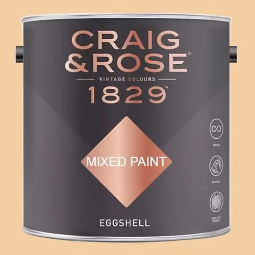 Craig & Rose 1829 Eggshell Paint in Beauvais Cream, 2.5 l