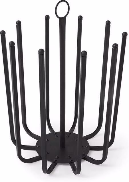 Kelvenix Black Metal Welly Holder Stand for 5 Pairs of Shoes