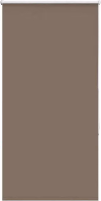 Berkfield Home Blackout Roller Blind in Brown Polyester, W: 70 cm, H: 130 cm