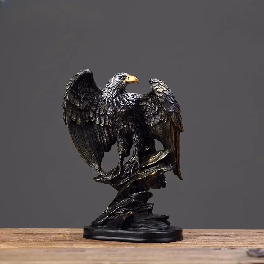 Smartbies Eagle Statue Resin Ornament in Brown for Home or Office Decor – 2