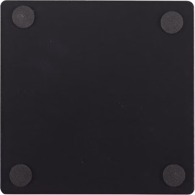 Steven Rhodes Demon Cat Square Wood Coaster, Black