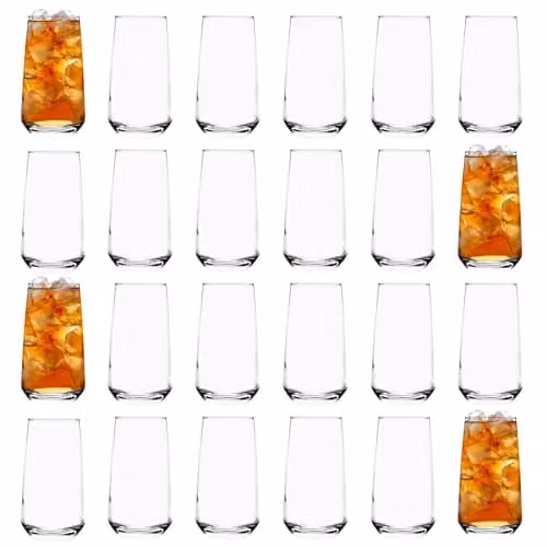 Argon Tableware Tallo Range Transparent Highball Tumbler Glasses, 24 x 480 ml