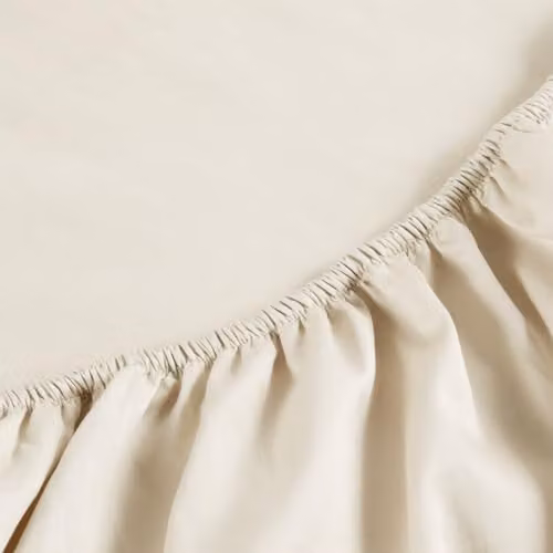 Christy 400TC Luxury Cotton Sateen Single Fitted Sheet in White, W/D/H: 90 x 190 cm – 2