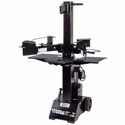 SIP Vertical Electric Log Splitter in Black with 7 Ton Splitting Force and 3kW Motor