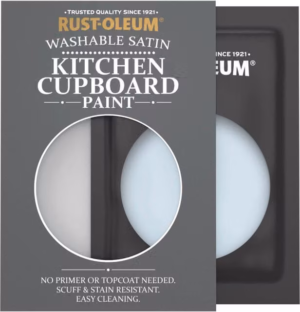 Rust-Oleum Kitchen Cupboard Satin Finish Tester Sachet, Blue Sky, 10ml
