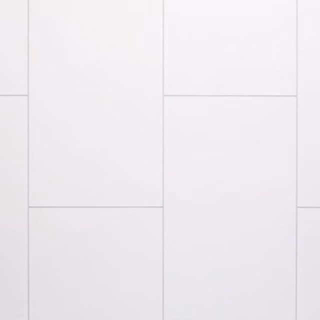 Neptune White Tile Look Bathroom Wall Panel, H x W x D: 240 x 100 x 1 cm