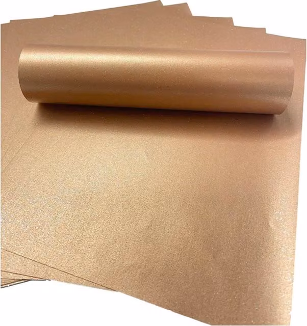 Syntego Bronze Sparkle Construction Paper, Pack of 10 Sheets