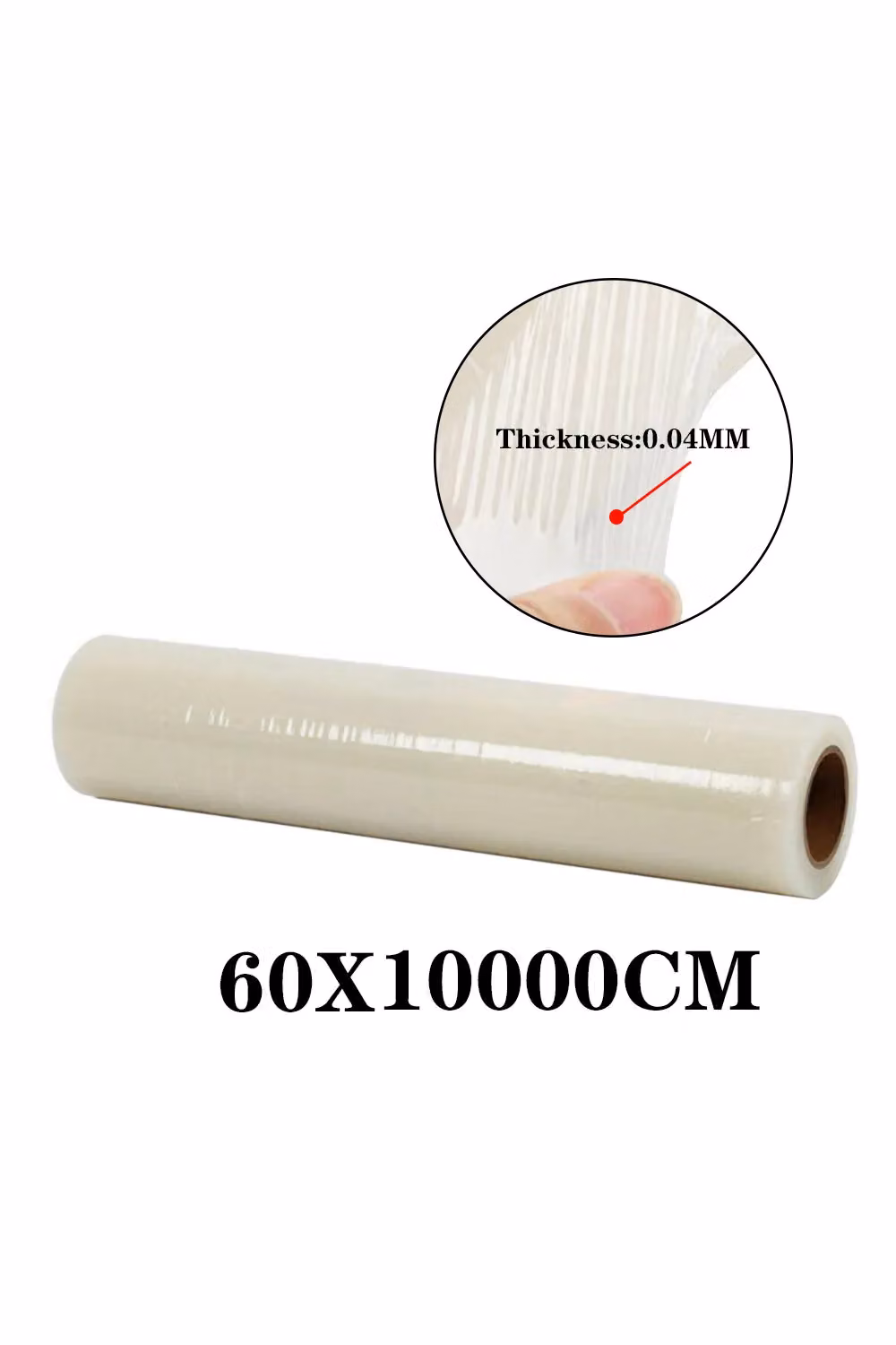 Living and Home Transparent Self Adhesive Protective Construction Film Roll, W: 60 cm, L: 100 m – 2