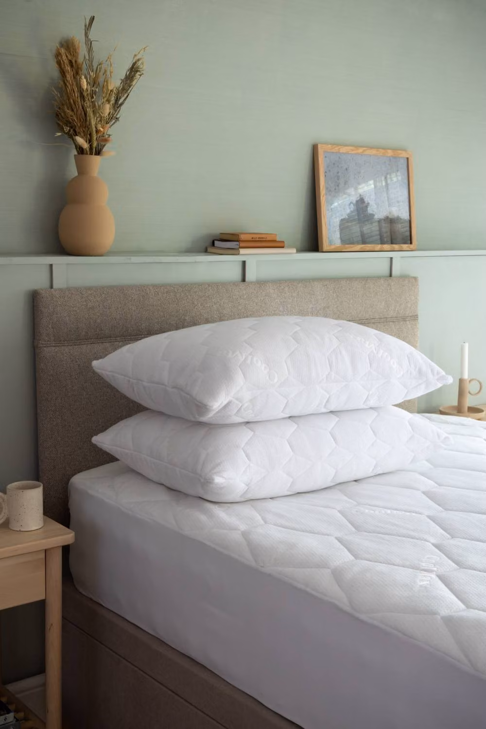 Soak&Sleep Waterproof Coolmax Mattress Protector in White, W/D/H: 140 x 200 cm – 2