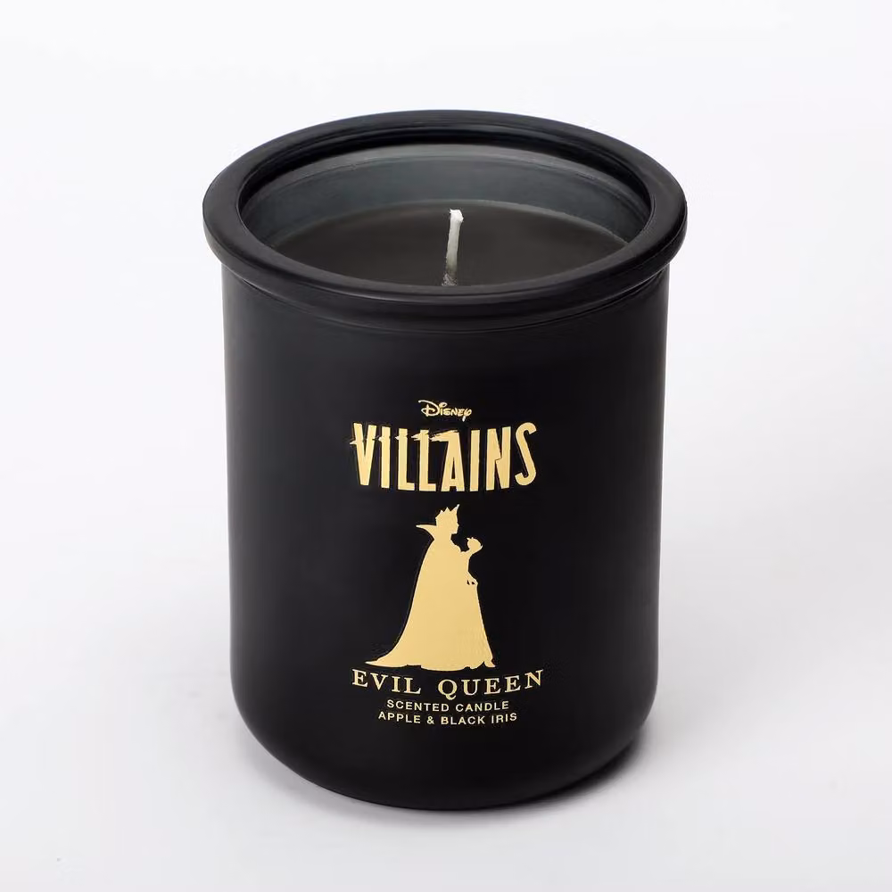 Disney Evil Queen Inspired Apple and Black Iris Scented Candle, Black and Gold, 252 g – 3