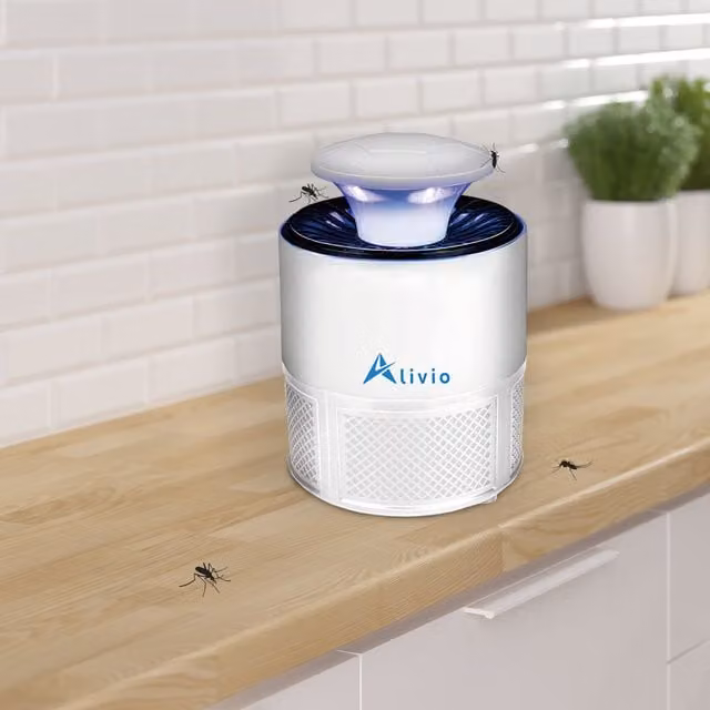 Alivio Electric Mosquito Killer UV Lamp with Adjustable Repellent in White – 1