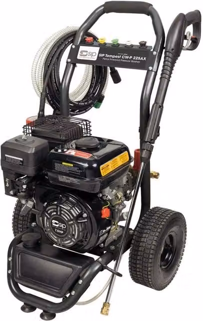 SIP TEMPEST CW-P 225AX Petrol Pressure Washer in Black, L60 x W60 x H90 cm